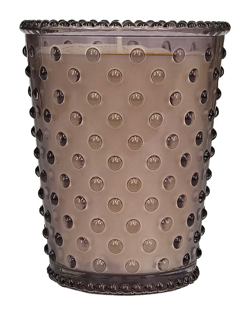 Simpatico Beach Plum Hobnail Glass Candle In Pink