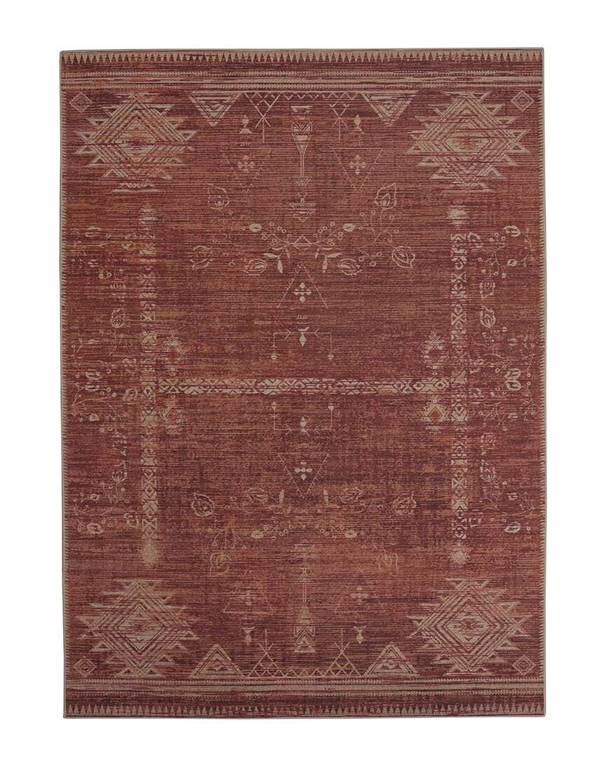 Linon Oakland Maynor Polyester Rug In Brown