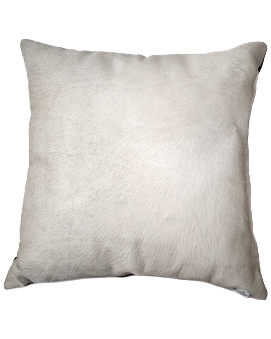 Natural Group Torino Cowhide Pillow In White