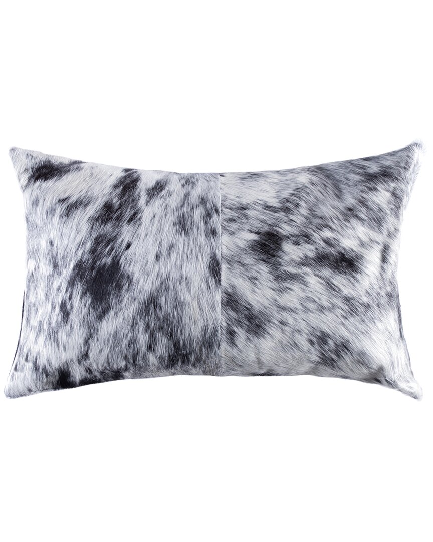 Natural Group Torino S & P Cowhide Pillow In Black
