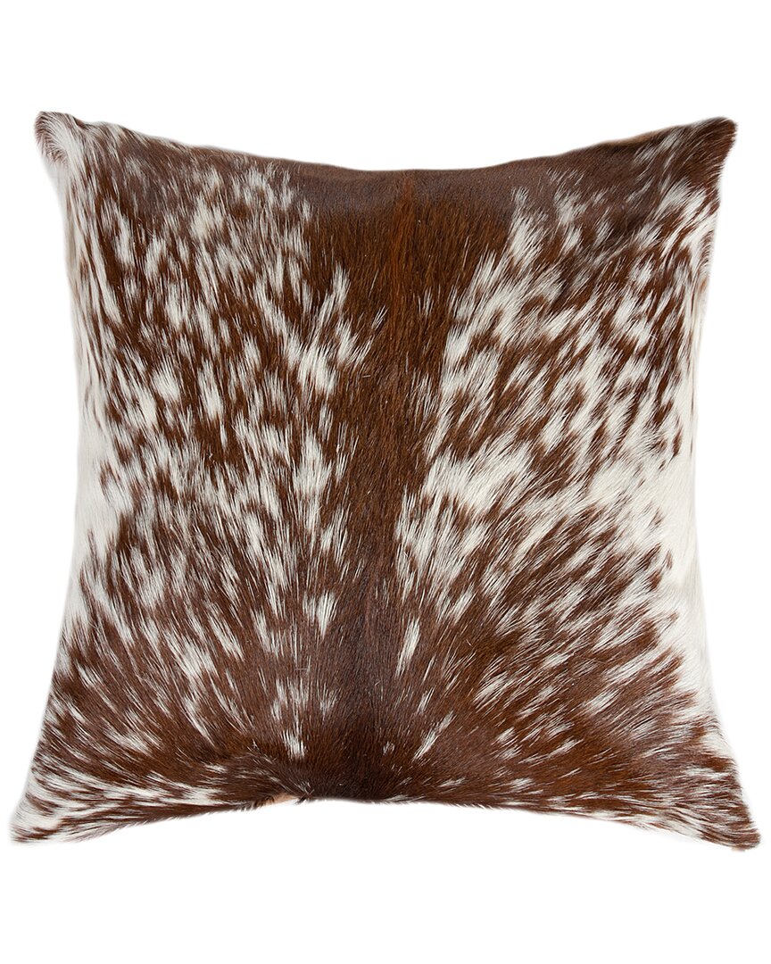 Natural Group Torino S & P Cowhide Pillow In Brown