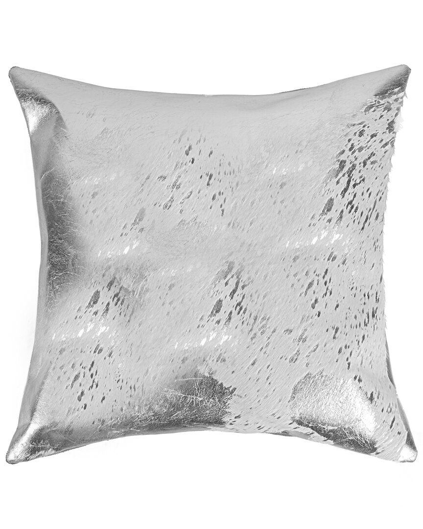 Natural Group Torino Scotland Cowhide Pillow In Grey