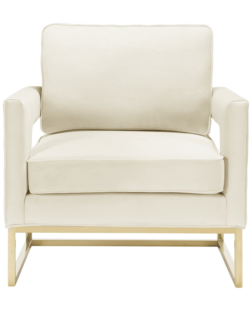 Tov Avery Cream Velvet Chair