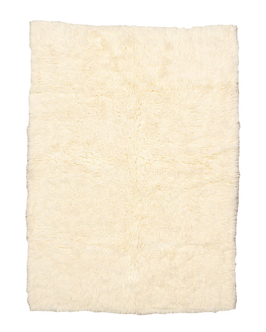 Linon 3a Flokati 2000gr Wool Area Rug In Beige