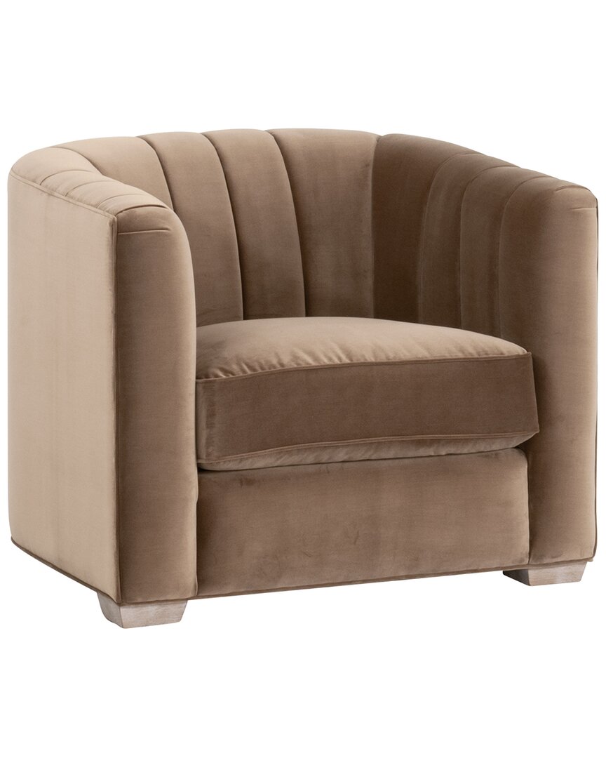 Essentials For Living Bronx Channel Back Sofa Chair In Neutral