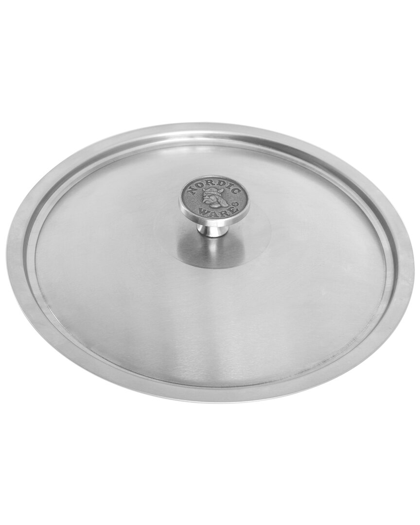 Nordic Ware 10 Stainless Steel Lid In Silver