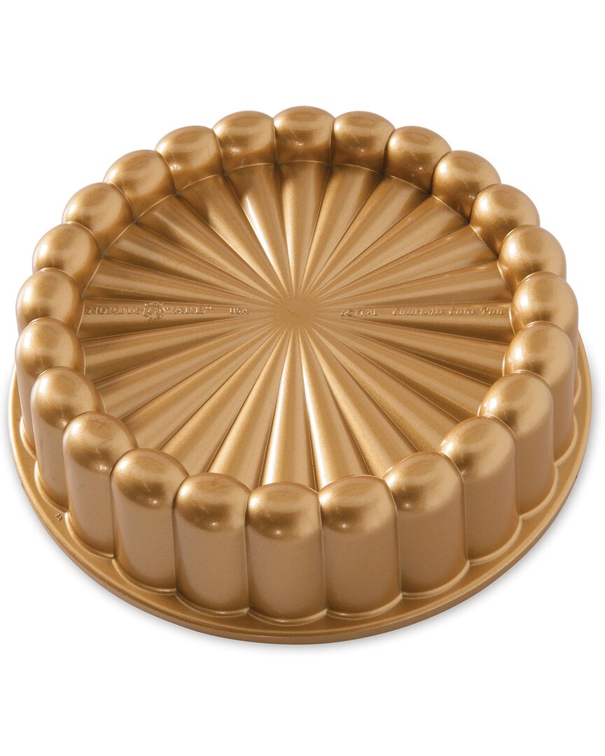 Nordic Ware Charlotte Cake Pan In Gold