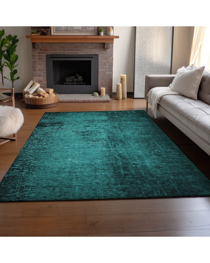 Addison Rugs Premium Washable Area Rug In Green