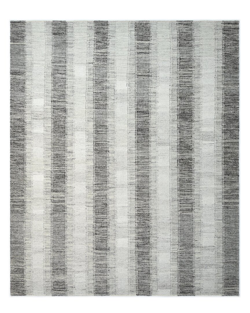 Solo Rugs Levi Hand Woven Wool-blend Contemporary Rug In Brown