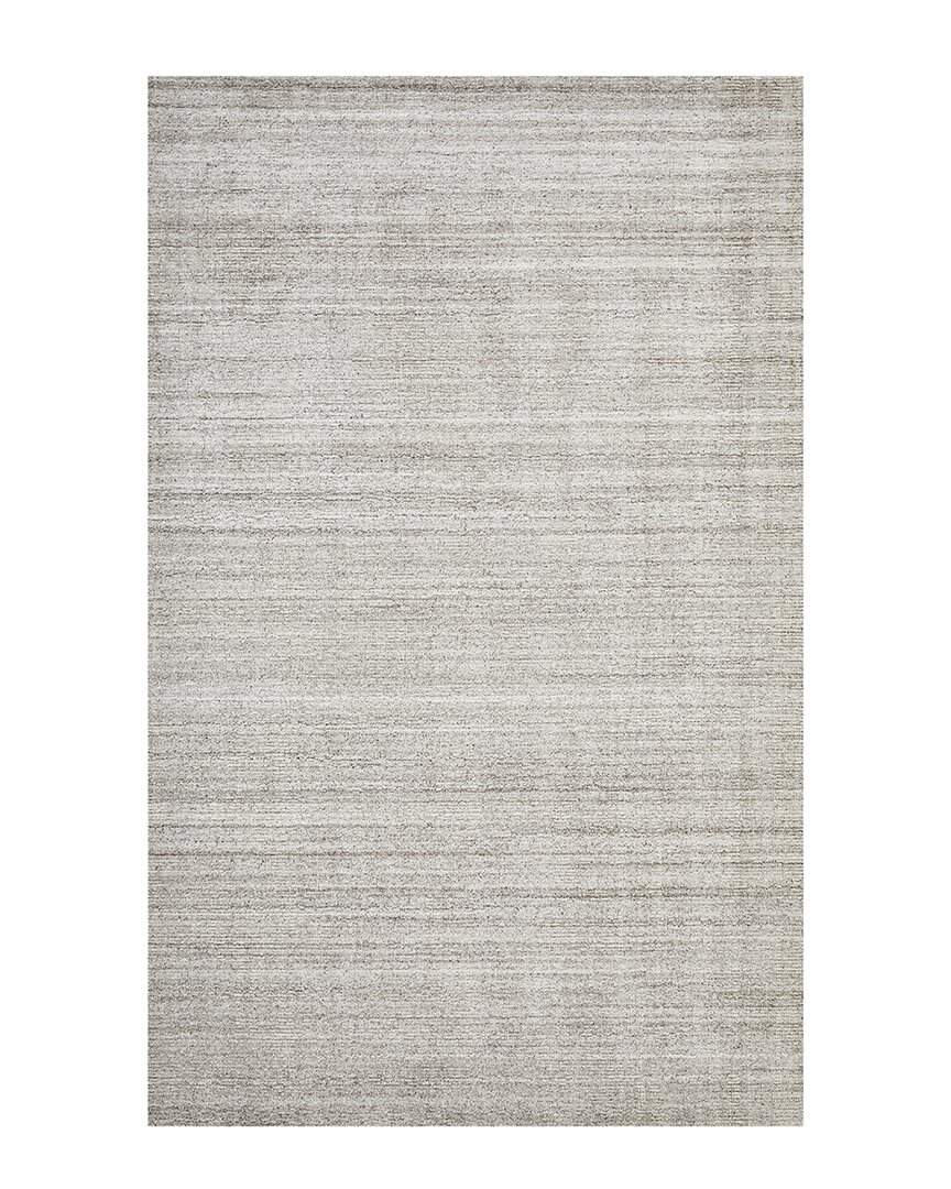 Shop Solo Rugs Halsey Loom Knotted Wool-blend Contemporary Rug In Linen