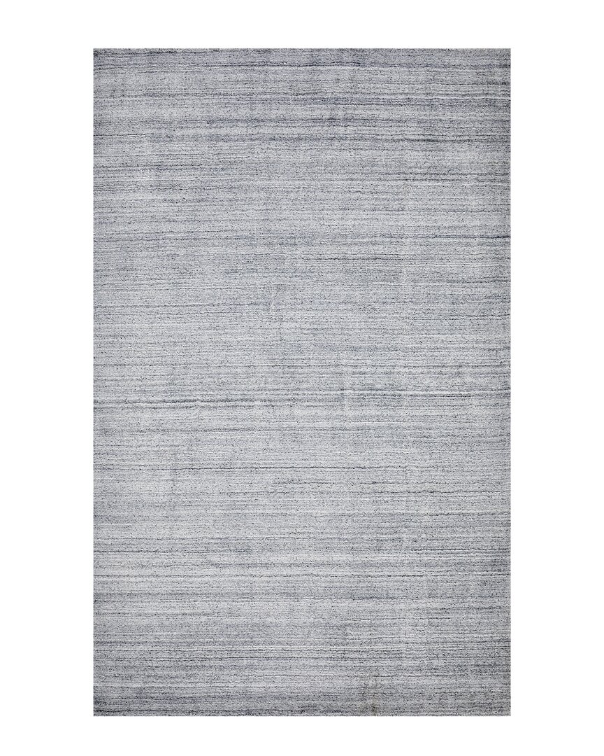Solo Rugs Harbor Contemporary Loom Knotted Wool-blend Area Rug In Heat