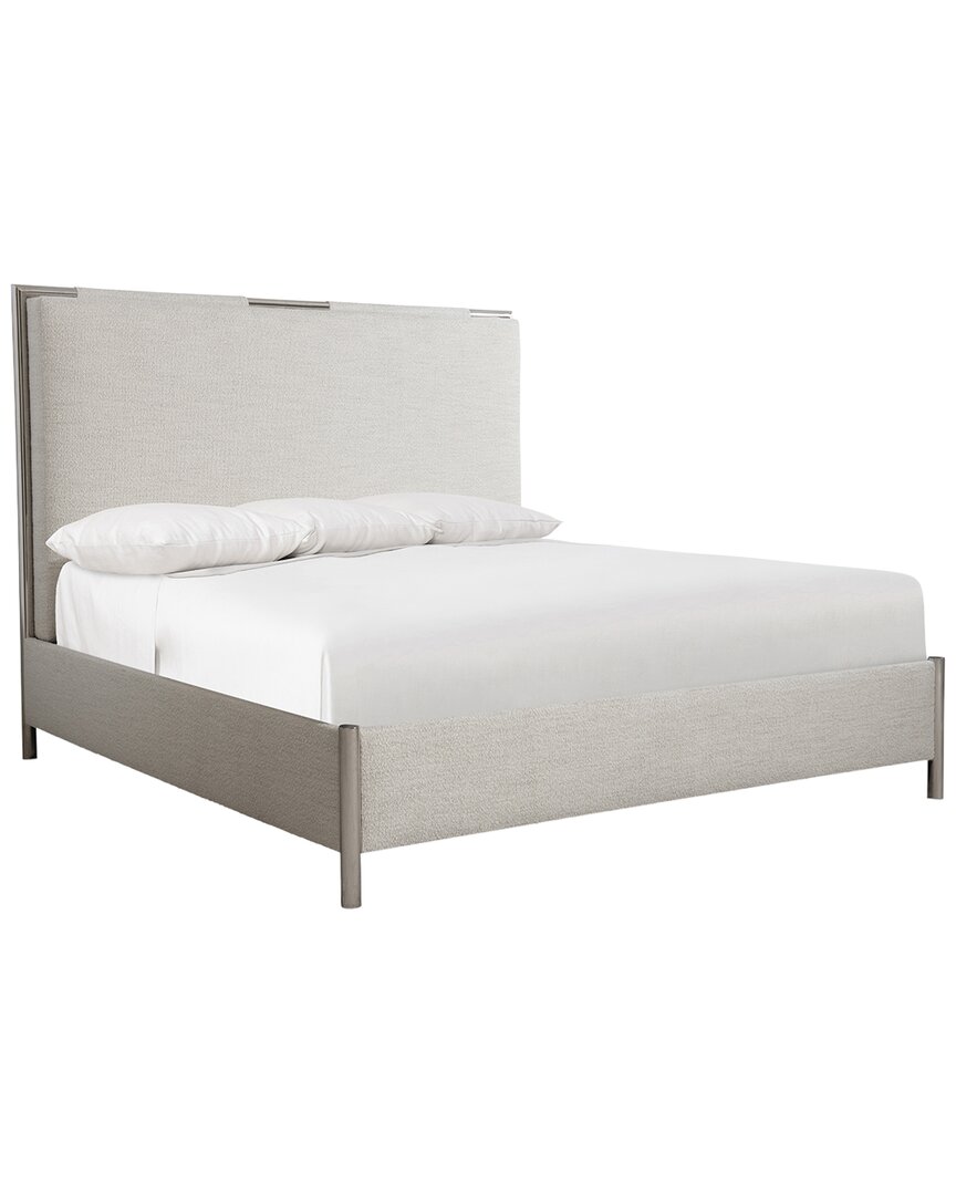 Bernhardt Modulum Upholstered Queen Panel Bed In Gray