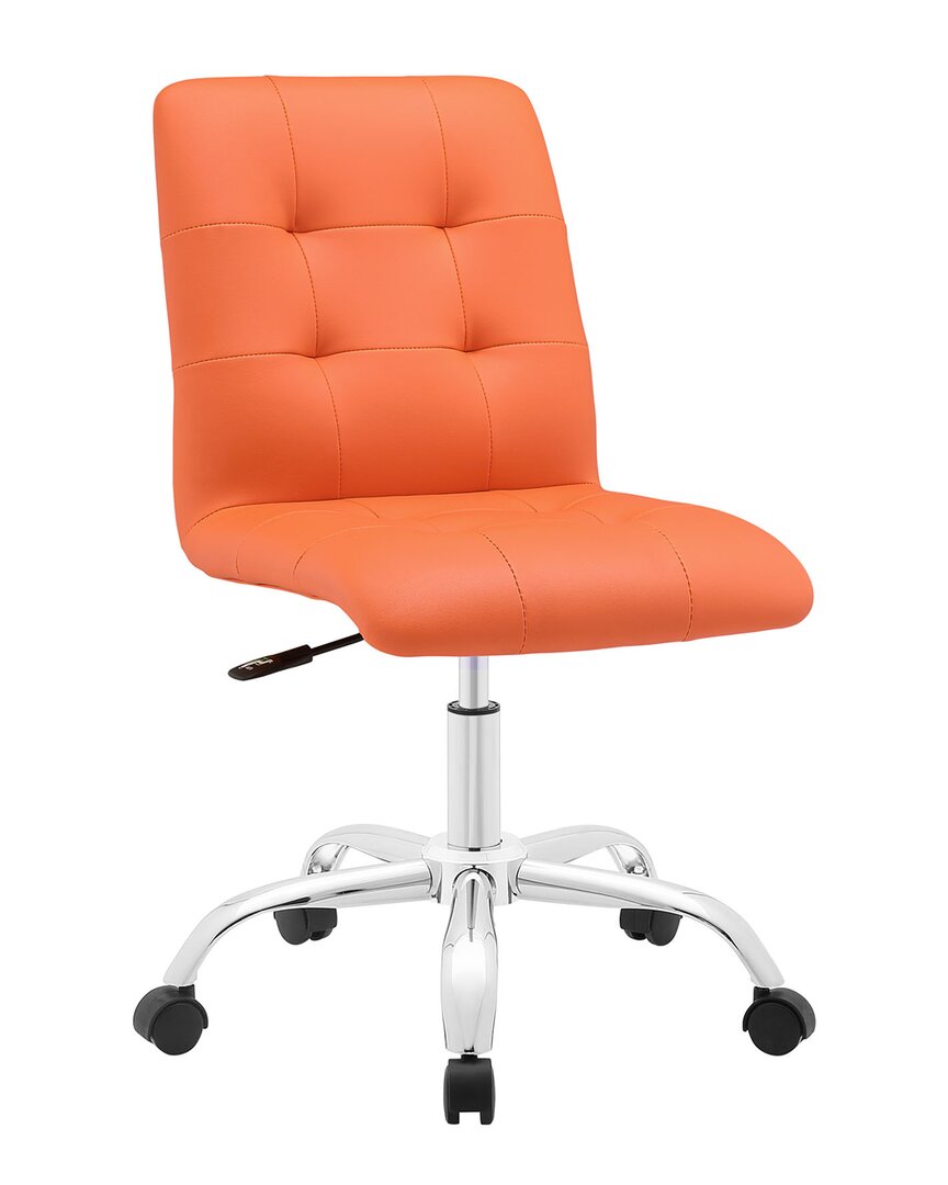 Modway Prim Armless Mid Back Office Chair