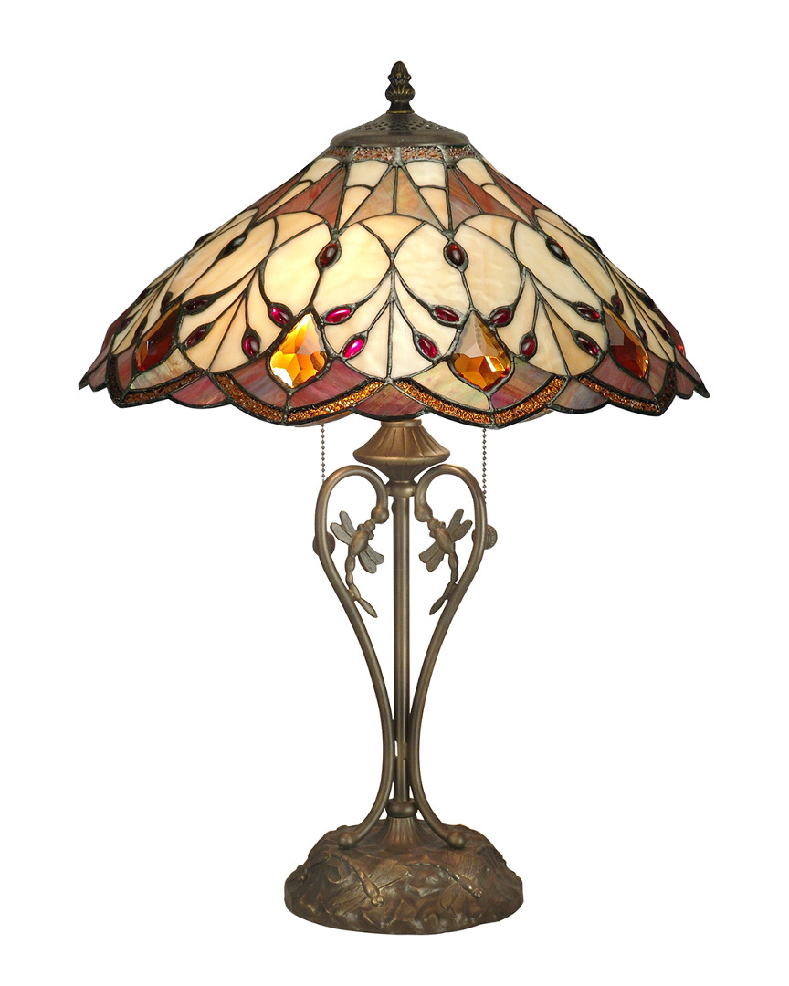 Dale Tiffany Marshall Table Lamp In Multi