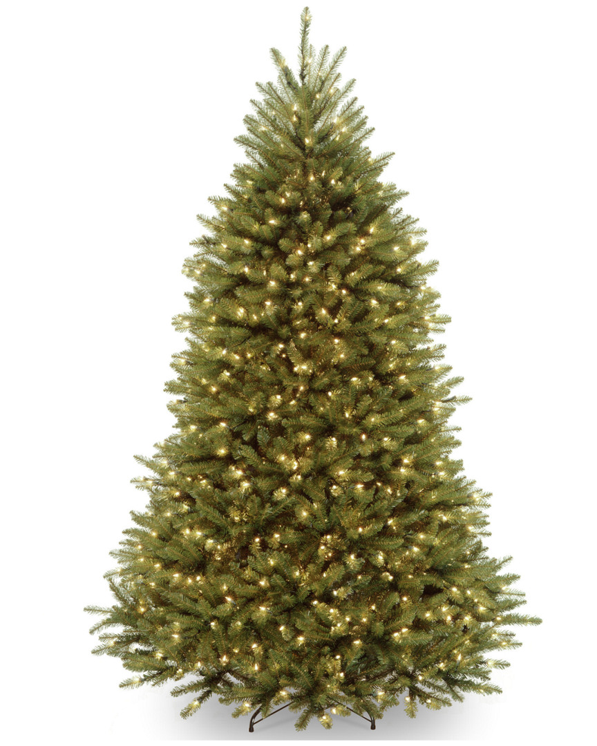 NATIONAL TREE COMPANY NATIONAL TREE COMPANY 7.5FT DUNHILL FIR HINGED TREE WITH 750 CLEAR LIGHTS