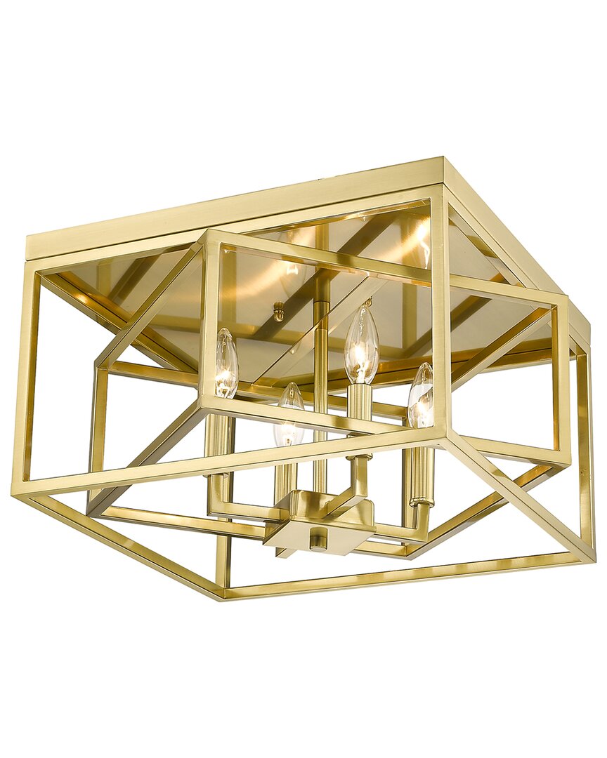 Bethel International 16in Iron Flush Mount