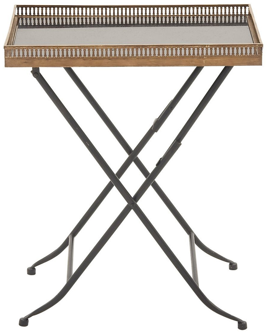 Peyton Lane Metal Marble Tray Table