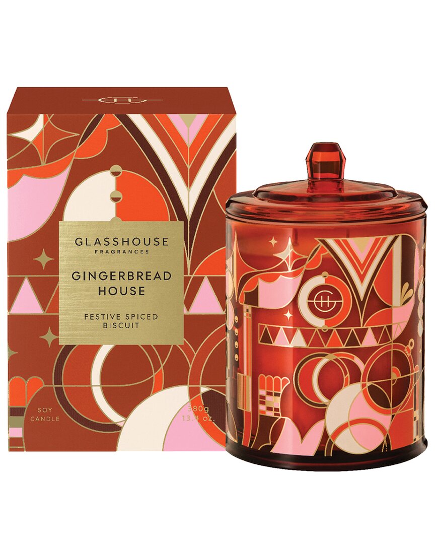 GLASSHOUSE FRAGRANCES GLASSHOUSE FRAGRANCES GINGERBREAD HOUSE 380G CANDLE 