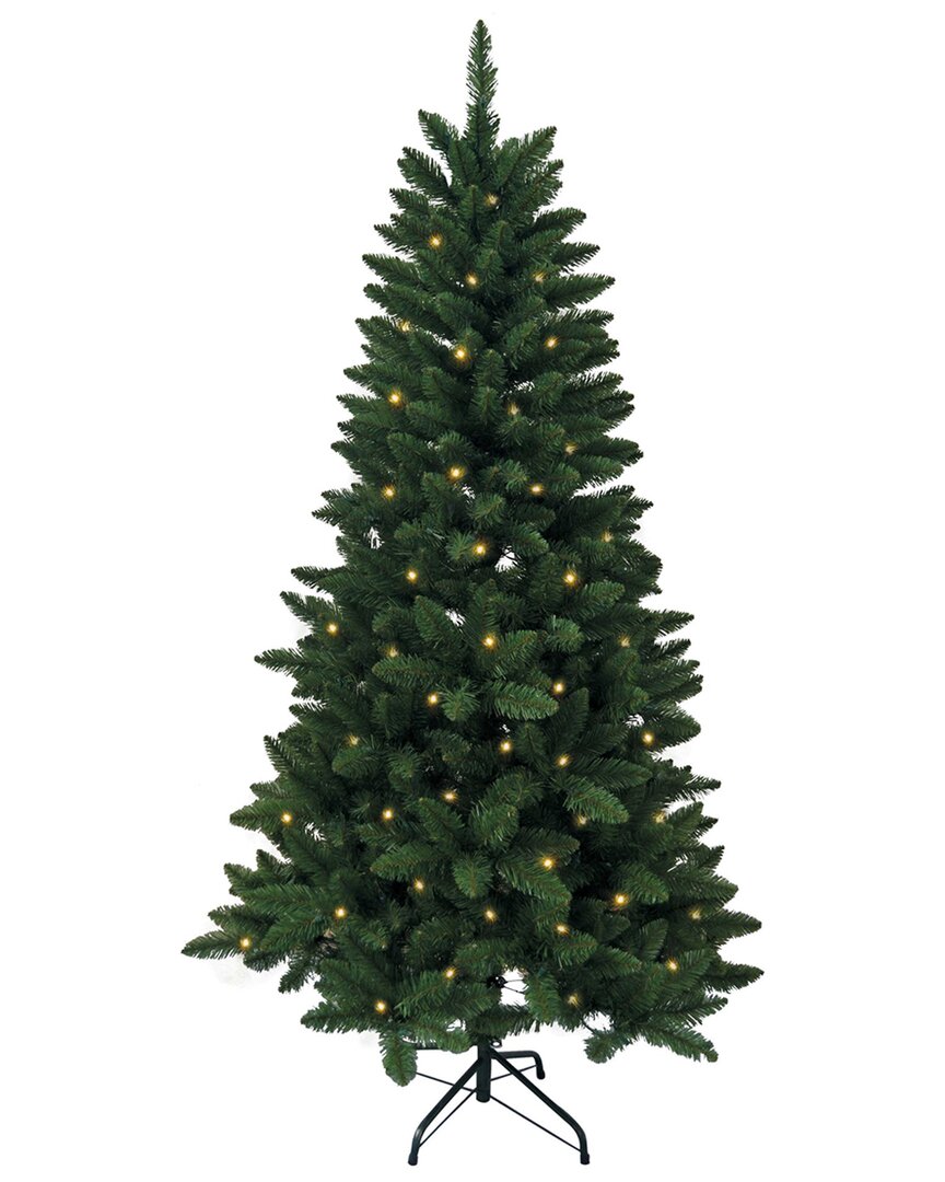 Kurt Adler 6ft Pre-lit Green Pine Tree In Green
