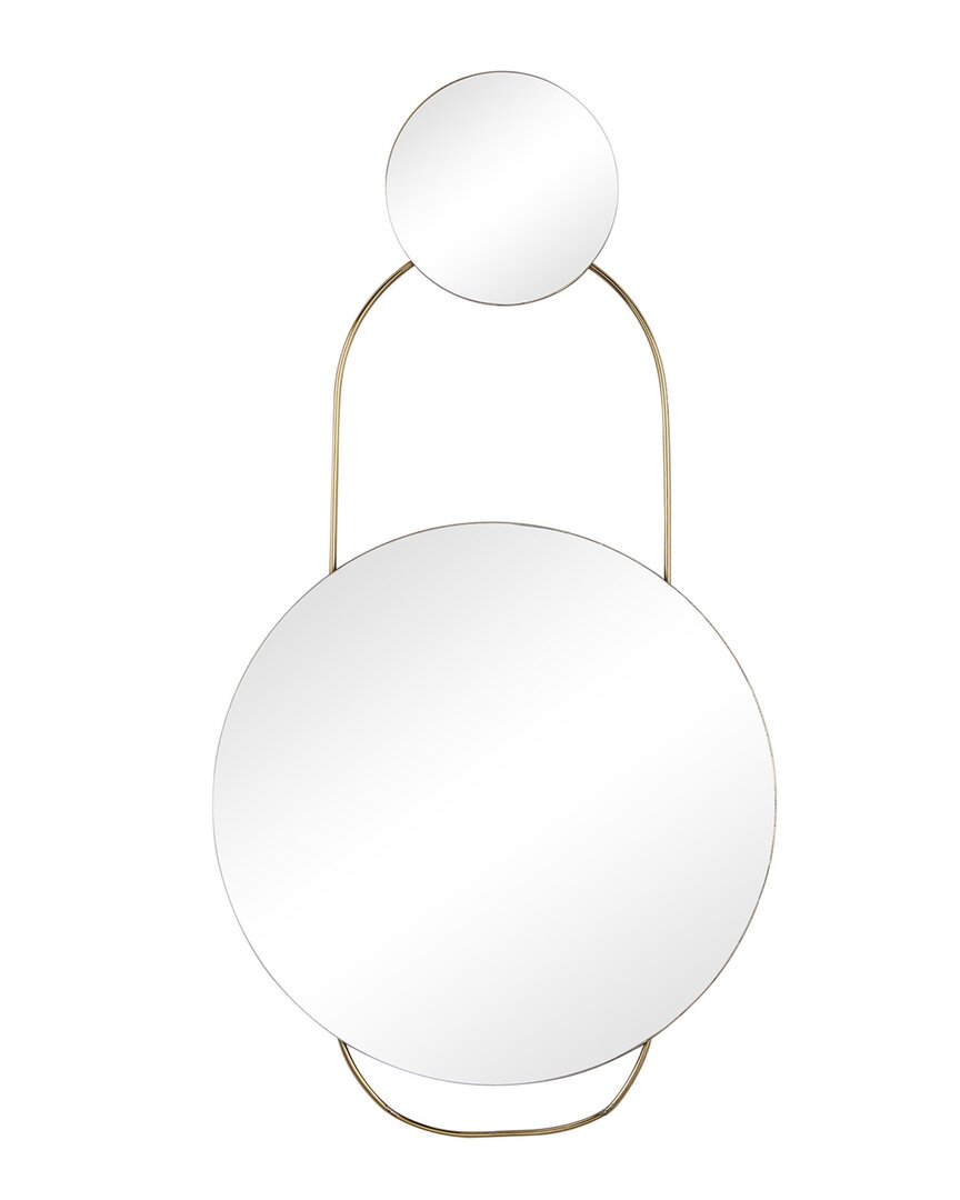 Peyton Lane Glam Metal Wall Mirror In Gold