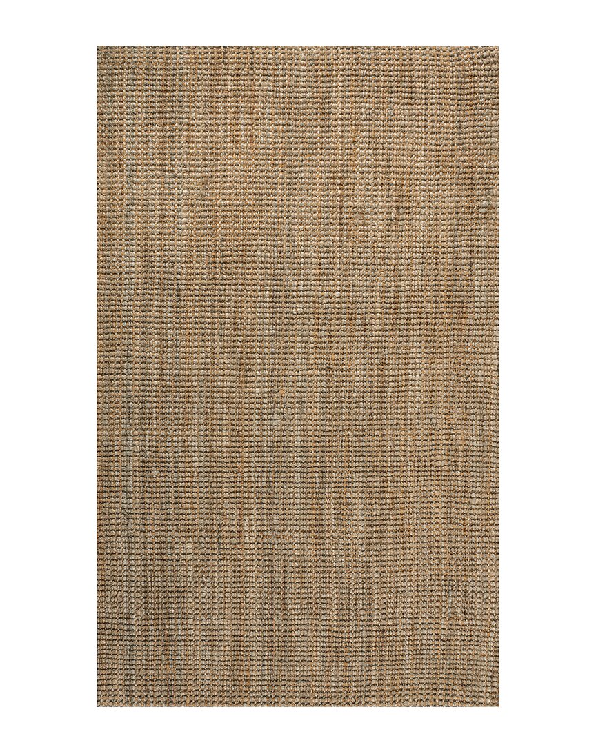 Jonathan Y Biot Traditional Rustic Handwoven Jute Solid Natural Coir Rug