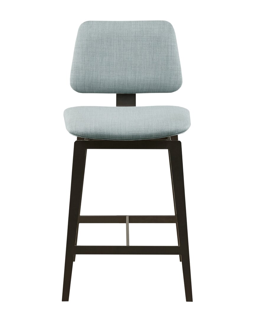 Shop Ink+ivy Rogue Armless 360 Degree Swivel Counter Stool 25in High In Blue