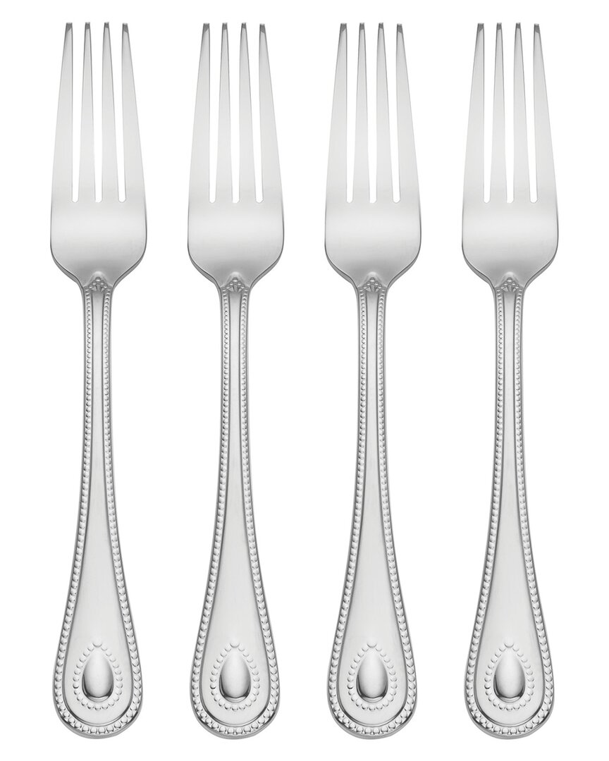 Lenox Set Of 4 French Perle Dinner Forks In White