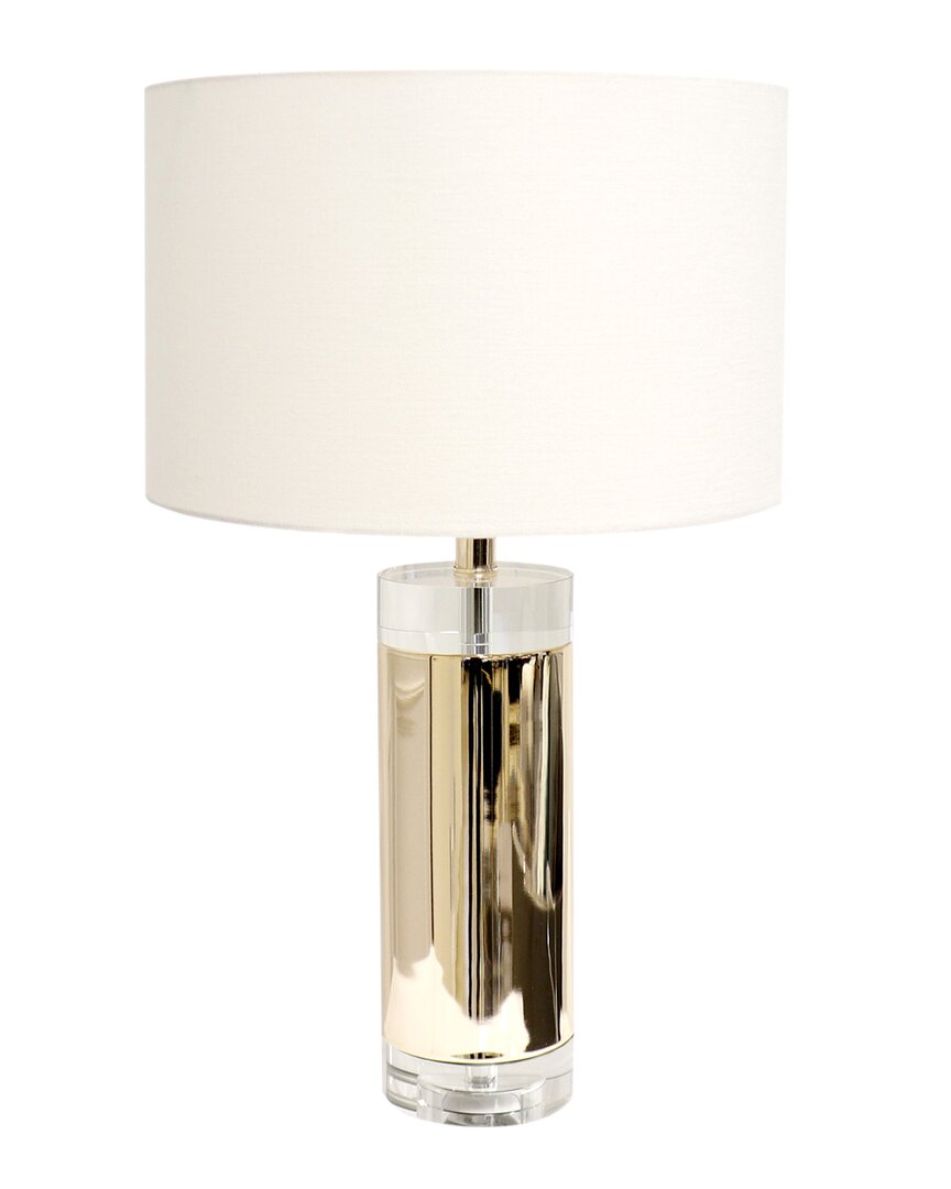 Pasargad Home Regal Jupiter Clear Led Table Lamp In Transparent