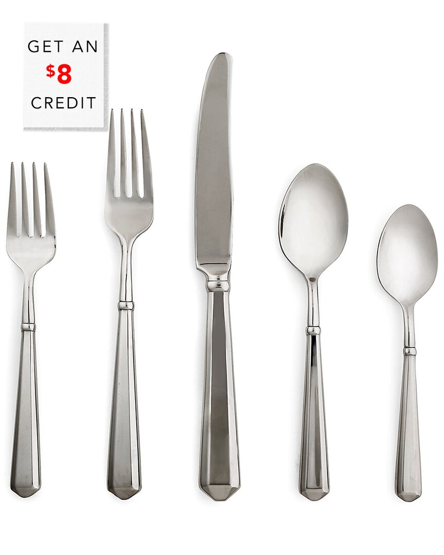 KATE SPADE TODD HILL 5PC FLATWARE SET WITH $8 CREDIT