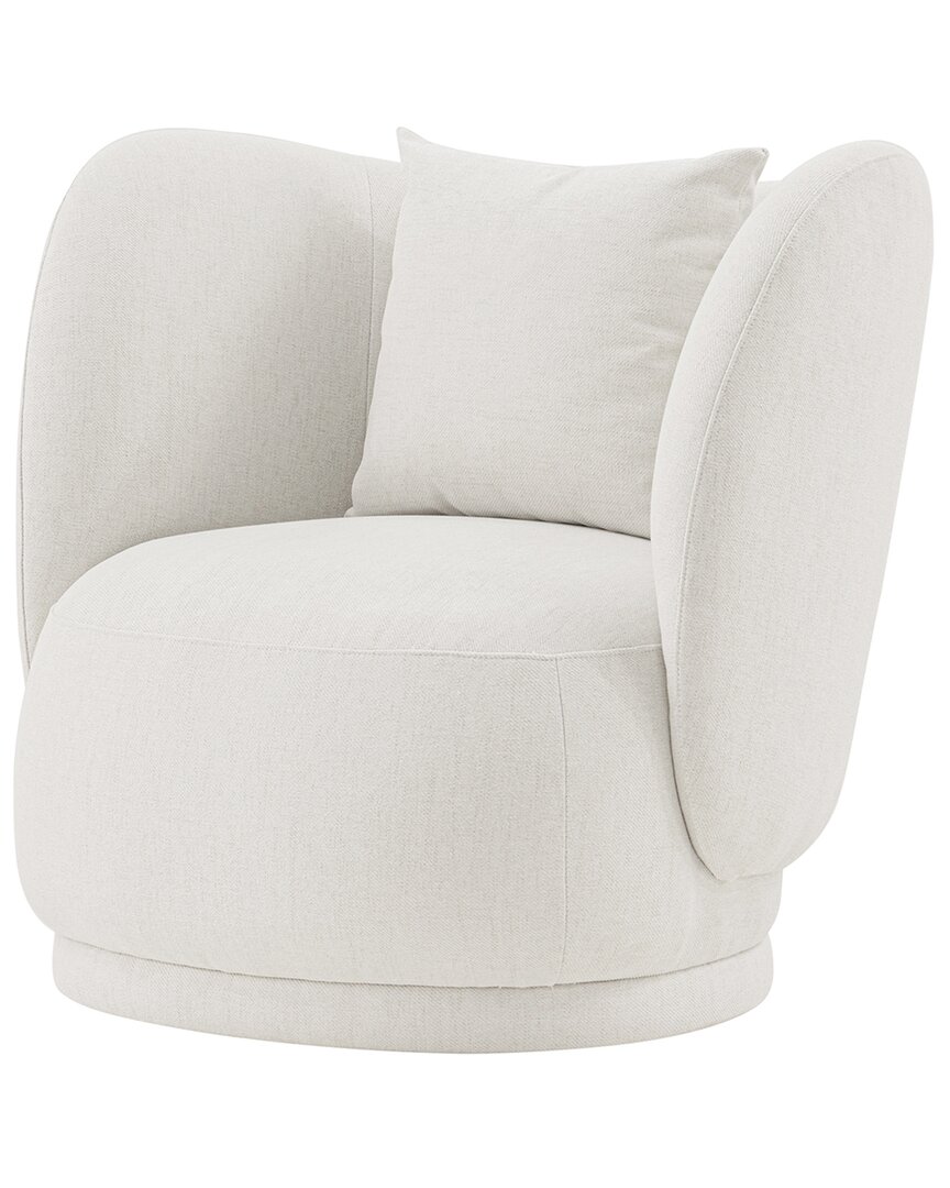 Manhattan Comfort Siri Accent Chair In White