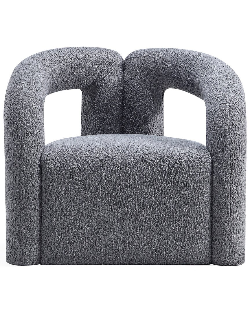 Manhattan Comfort Darian Accent Chair In Gray