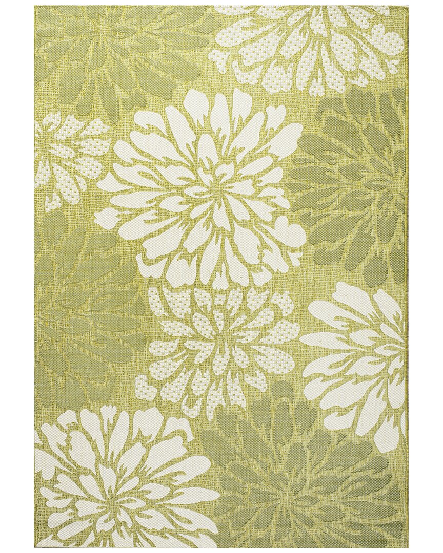 Shop Jonathan Y Designs Zinnia Modern Indoor/outdoor Rug In Green