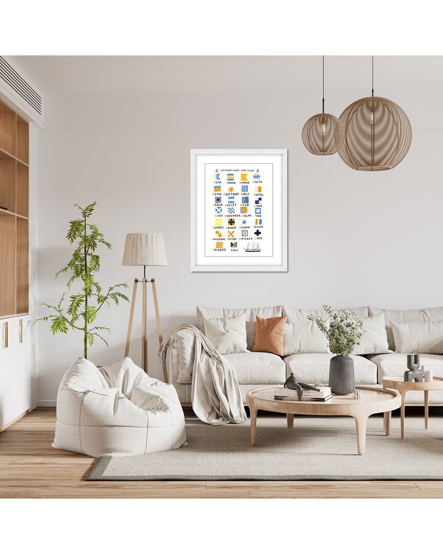 Ready2hangart Nautical Flags By Hanna Melin Wall Art