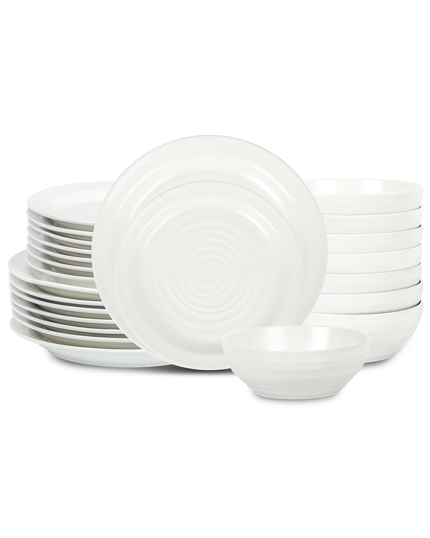 Stone Lain Orbit 24pc Dinnerware Set White
