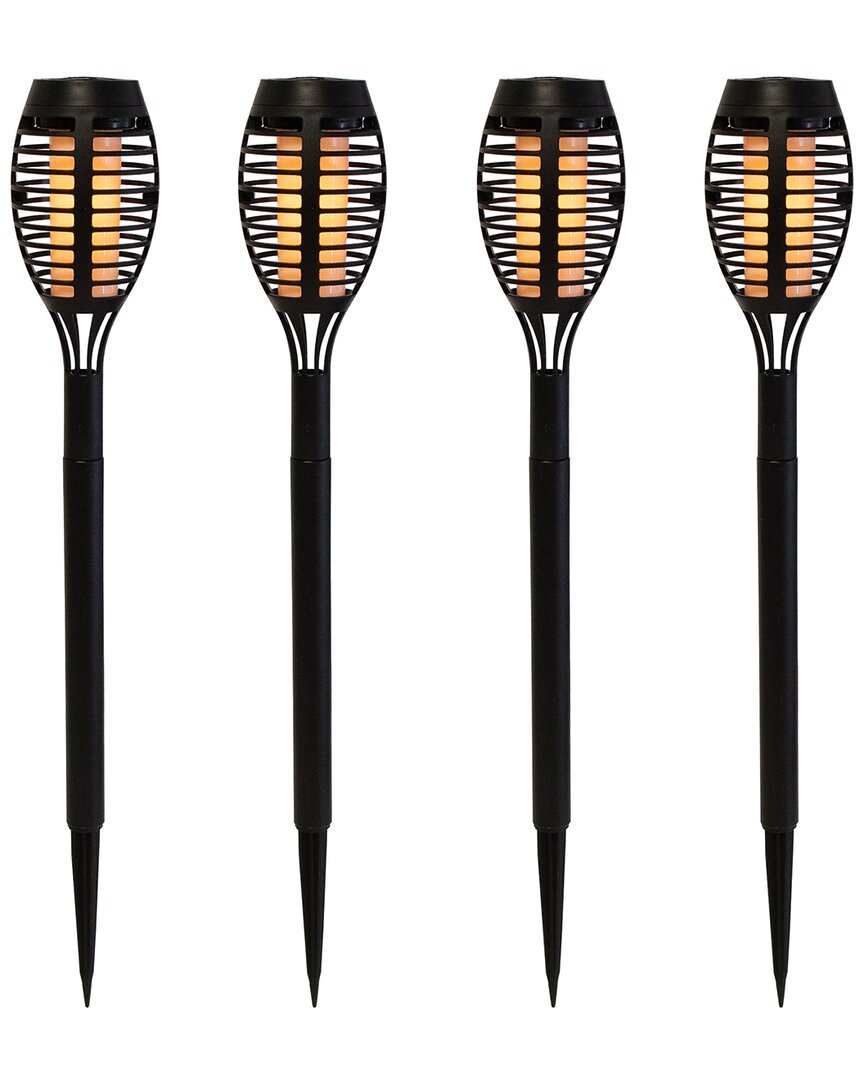 Northlight Set Of 4 Solar Powered Led Pathway Markers