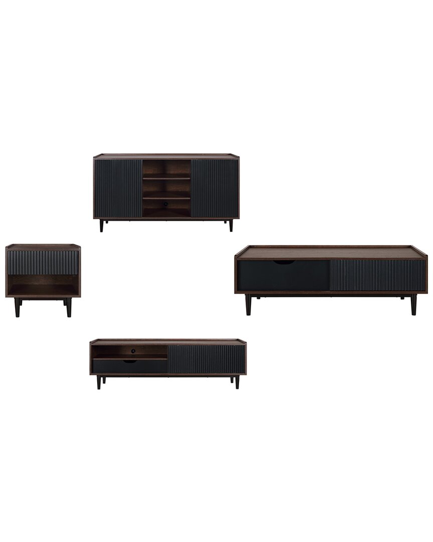 Manhattan Comfort 4pc Duane Living Room Set