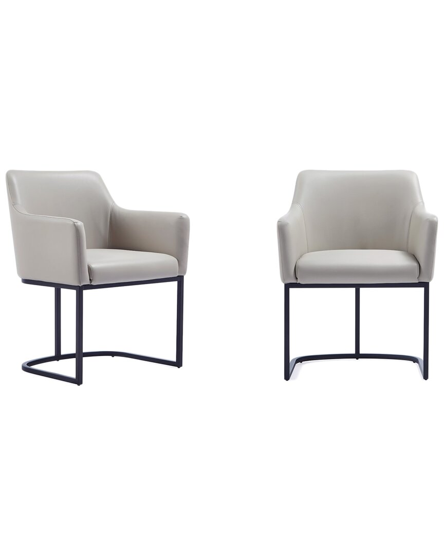 Manhattan Comfort Set Of 2 Serena Dining Armchairs