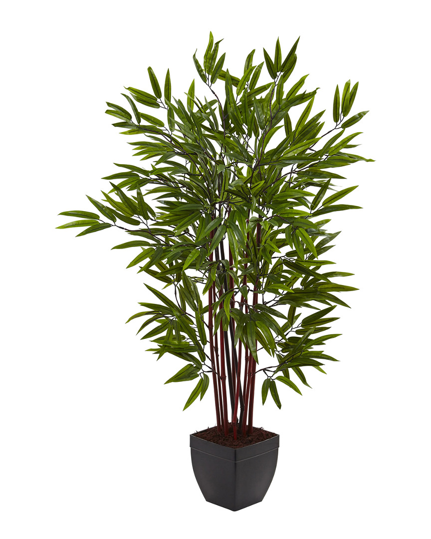 Nearly Natural Bamboo Artificial Tree, 4' In Green