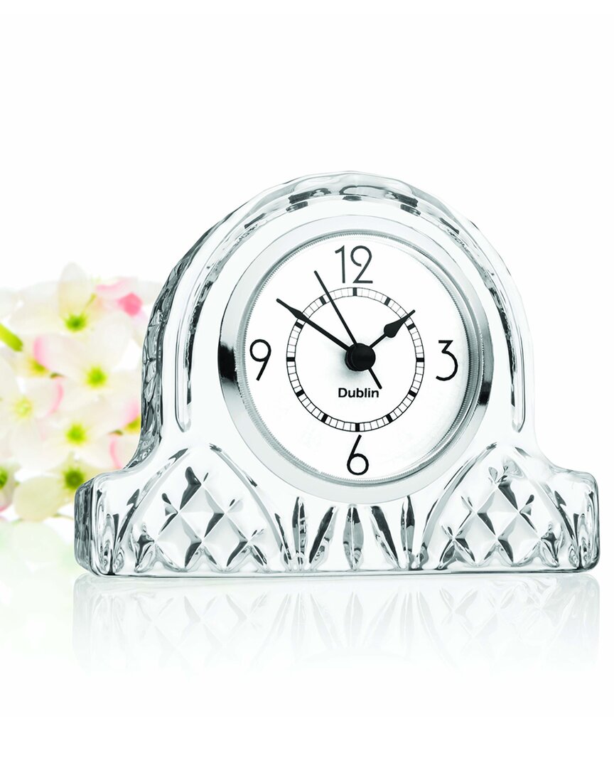 Godinger Dublin Crystal Small Mantle Clock