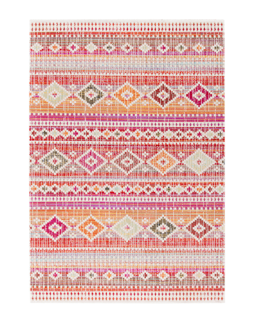 Safavieh Dnu  Montage 200 Indoor/outdoor Rug In Red