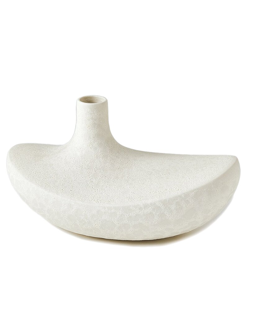Global Views Solis Vase In White