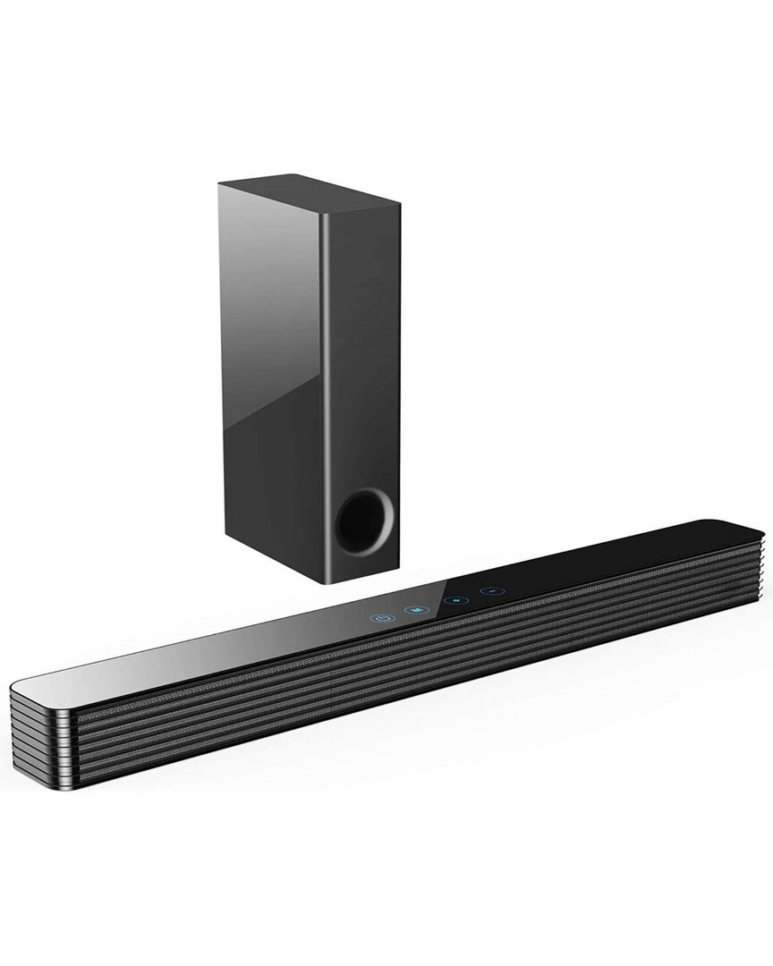 Norcent Black Mamba Series 25in 120w Bluetooth Sound Bar With Sub-woofer In Black