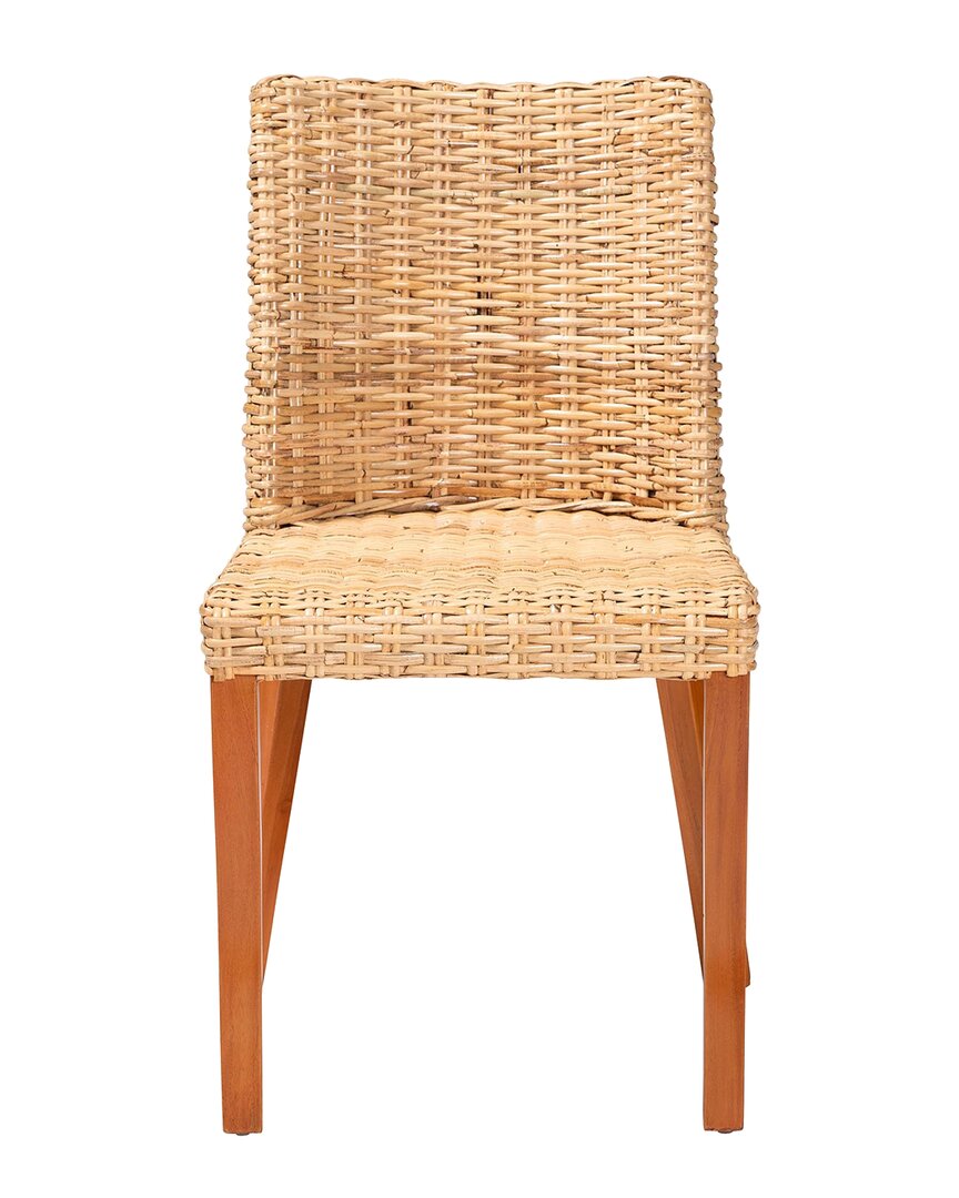 Baxton Studio Rowen Bohemian Wood Dining Chair