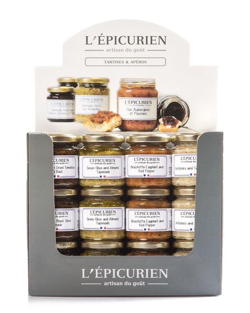 L'epicurien 36-jar Display Box Of Assorted Appetizer Spreads 3.5oz