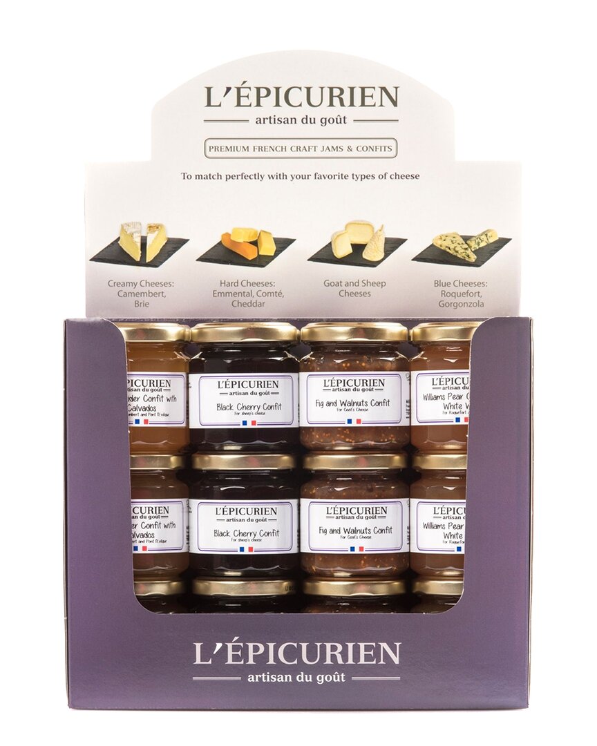 L'epicurien 36-jar Display Box Of Confits For Cheese 4.4oz