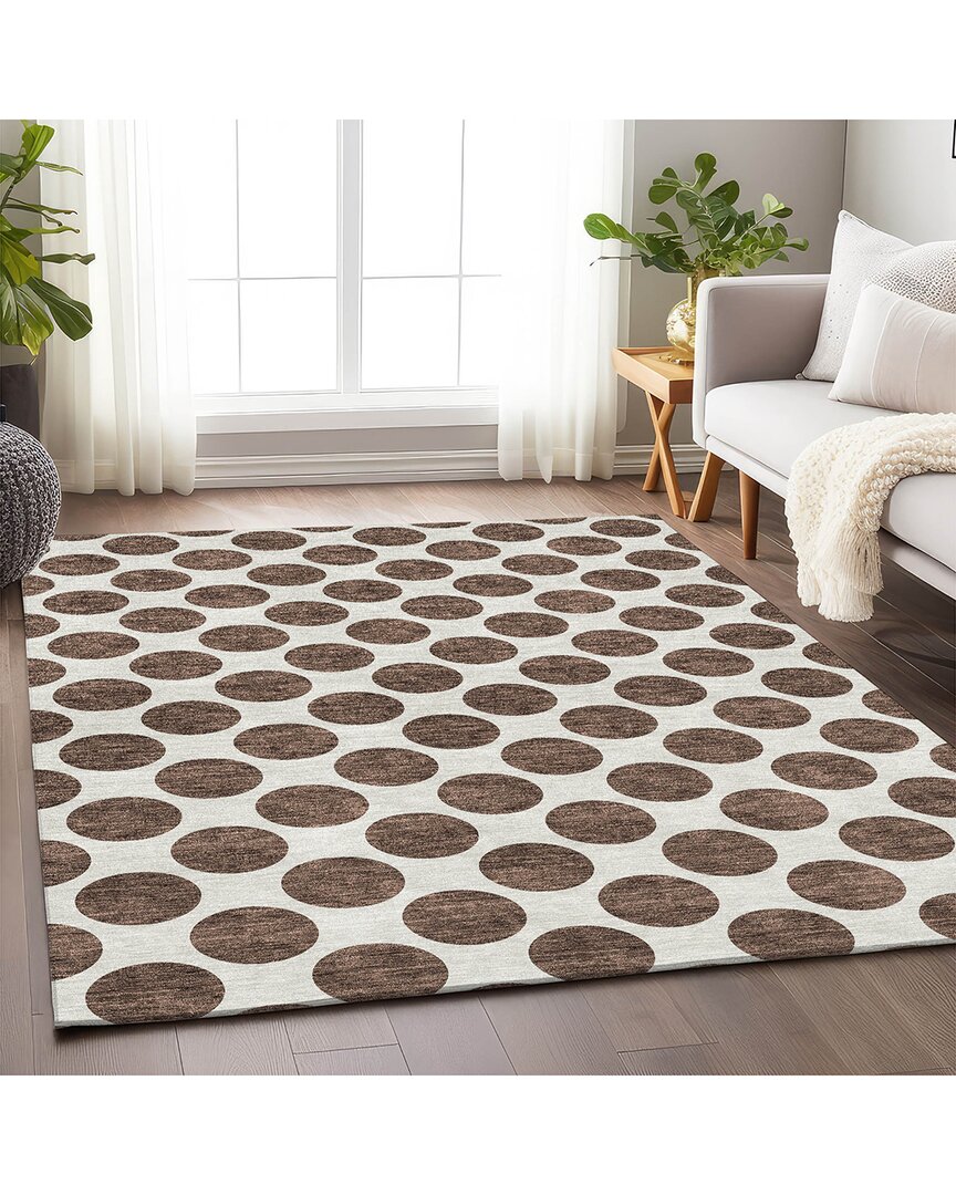 Addison Rugs Premium Washable Area Rug In Brown