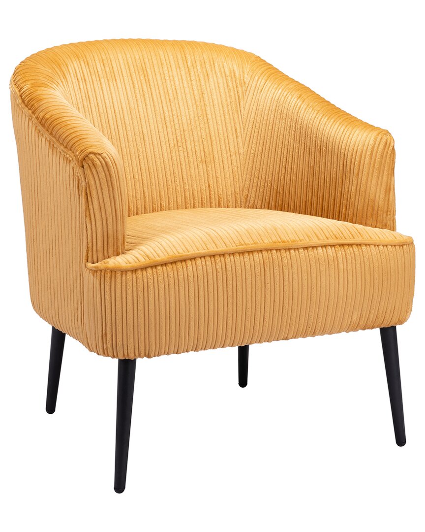 Zuo Modern Ranier Accent Chair In Yellow