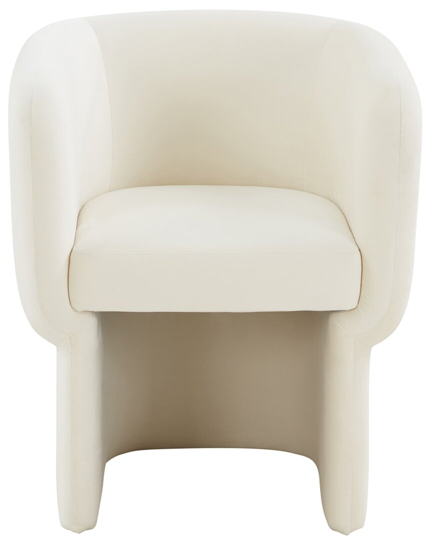 Safavieh Couture Wally Velvet Accent Chair In White