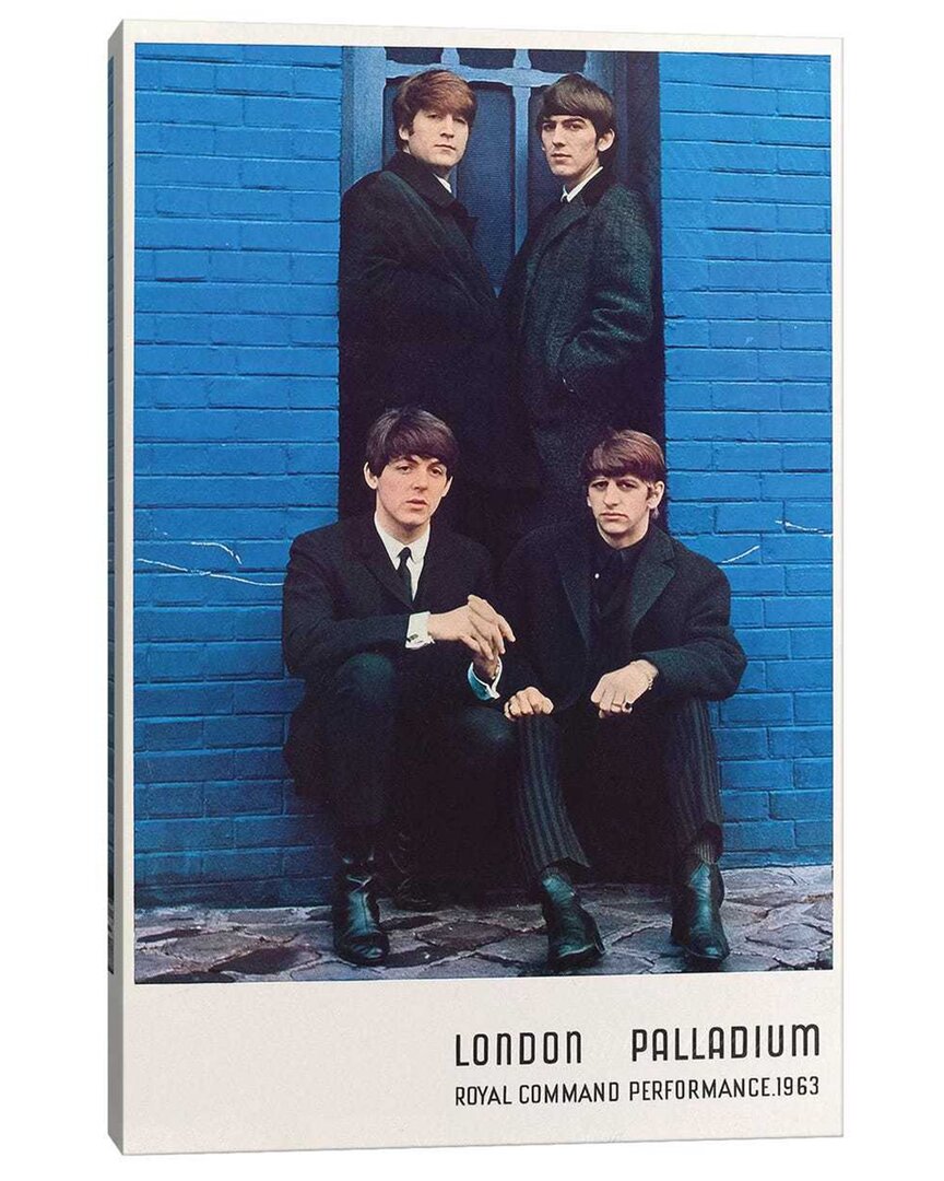 Icanvas The Beatles 1963 Royal Command Performance Promotional Poster By Radio Days Wall Art