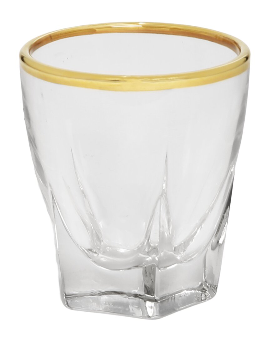 Alice Pazkus Set Of 6 Liquor Glasses In Gold